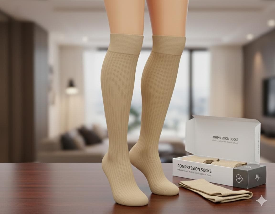 Compression Socks for Pregnancy | Reduce Leg Swelling, Improve Blood Circulation & Comfort