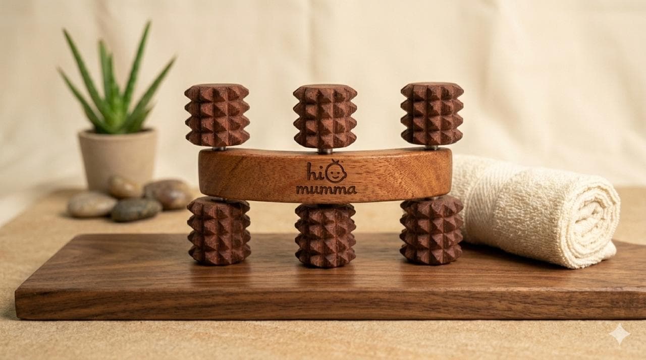 Wooden Body Massager (6 Wheel)